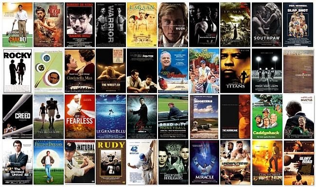 101 melhores filmes de esportes, segundo o IMDB