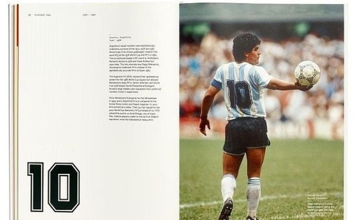Em 1982, a Argentina distribuiu números em ordem alfabética - a exceção foi Maradona (Foto: Divulgação)