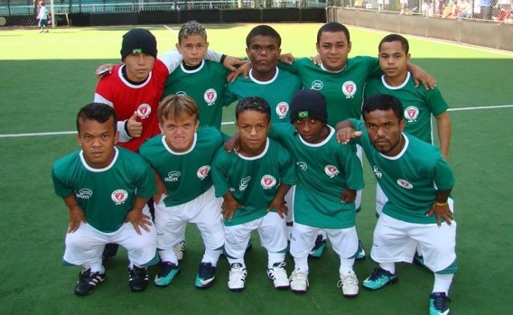 O Gigantes do Norte, mais antigo time de anões do Brasil, forma a base da seleção brasileira (Foto: Divulgação)