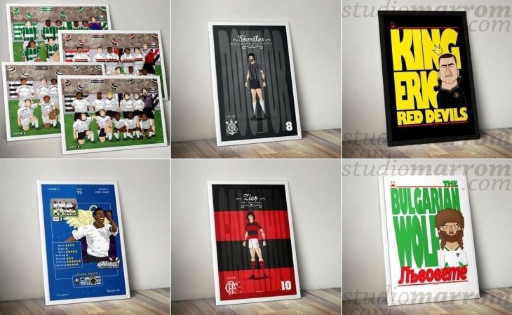 O site Studiomarrom possui algumas coleções temáticas de futebol bem legais (Foto: Divulgação)