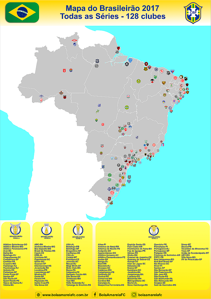 Clique no link abaixo para ter o mapa em alta resolução (Foto: Bola Amarela FC)