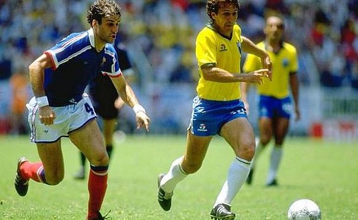 O Brasil caiu nos pênaltis diante da França em 1986 (Foto: Reprodução)