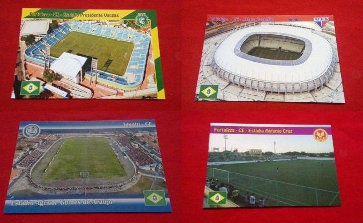 Grupo de Whatsapp reúne colecionadores de postais de estádios (Foto: José Vicente de Lima)