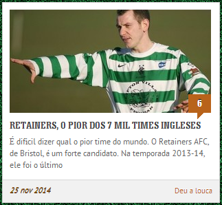 Retainers AFC, o pior dos 7 mil times ingleses