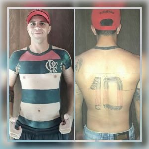 Maurício é o 1º torcedor a tatuar 100% de uma camisa de futebol (Foto: Acervo pessoal)