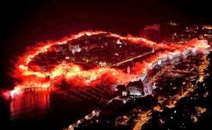 Festa também na cidade de Dubrovnik (Foto: Reprodução)