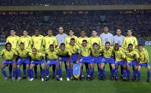 A seleção brasileira contou com atletas de oito estados em 2002 (Foto: Fifa.com)