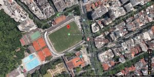 O estádio do Flu fica no bairro das Laranjeiras, na Zona Sul (Foto: Google)