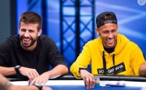 Piqué e Neymar estão entre os maiores fãs de poker no mundo do futebol (FOTO: Reprodução)