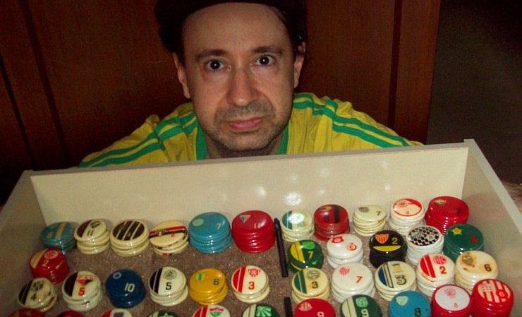 Antigo jogo de botão copa brasil, com 6 times originais do em