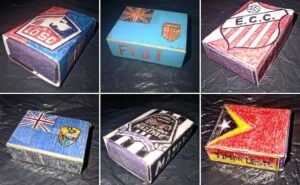 Diego de Medeiros faz uma arte diferenciada: caixinhas de fósforo temáticas (Foto: Acervo pessoal)