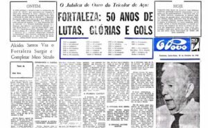 Alcides Santos fundou o Fortaleza em 1918, e em 1968 tinha 79 anos (Foto: Reprodução O Povo)