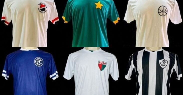 Projeto 50 Tons de Futebol Cearense lança 2º lote de camisas retrô de times extintos