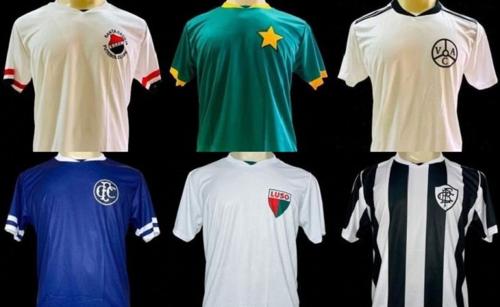 Projeto 50 Tons de Futebol Cearense lança 2º lote de camisas retrô de times extintos